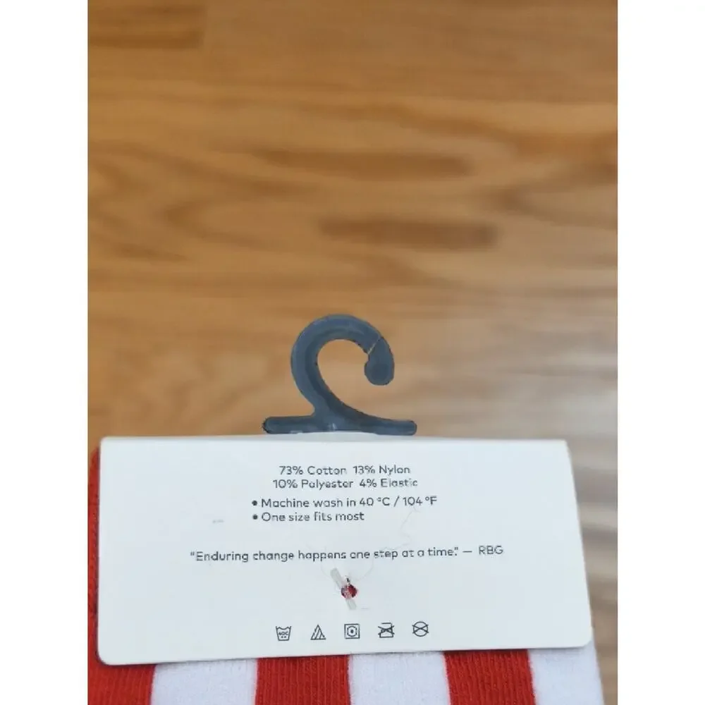 Maggie Stern Stitches Nancy Pelosi Red Crew Socks NWT